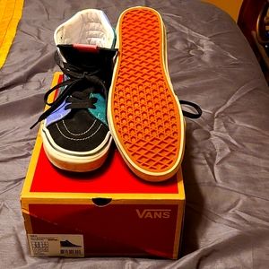 Vans Sk8 Mix& Match Cadmium Yellow/Tidepool Like New